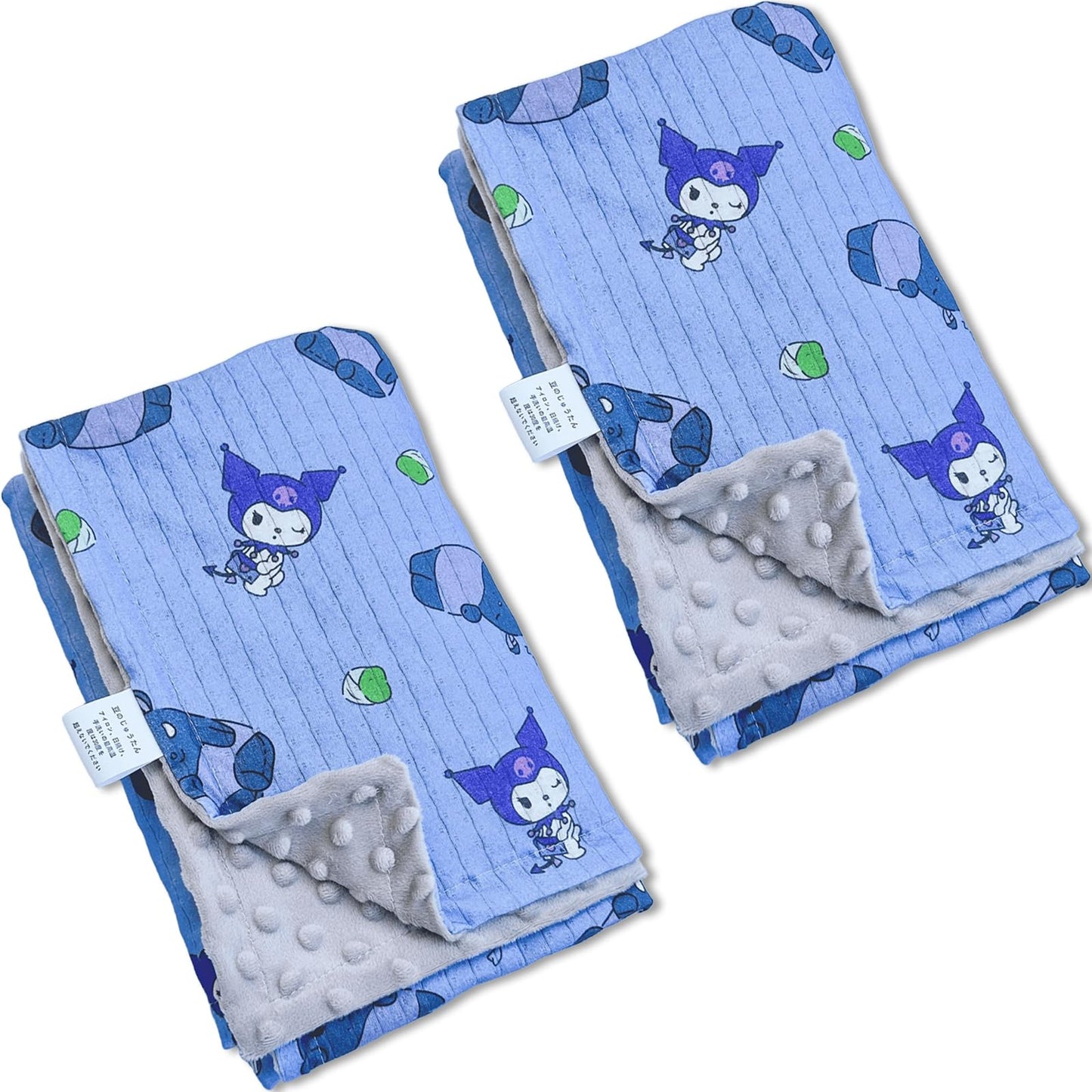 TGHQTR 2 Pizeas Cobijas para Bebe de Doble Capa de Puro Algodón,110×75 cm Muselinas para Bebé con Puntos de Micropelo en la Parte Posterior,Suave y Transpirable,Se Puede Usar Manta o Tapete para Bebe