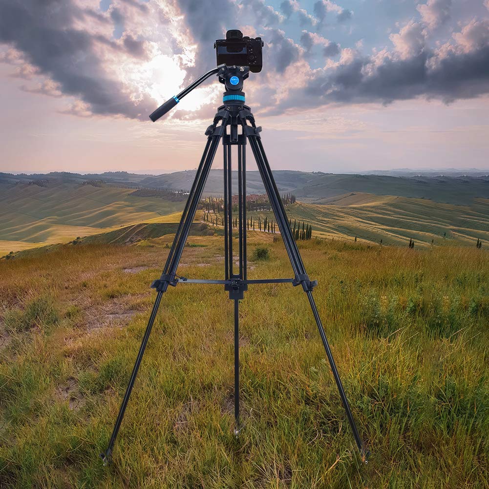 Trípode de Vídeo SIRUI 190cm Amortiguación Ajustable Giro 360° Inclinación +90°/-75° Carga Máxima 10kg