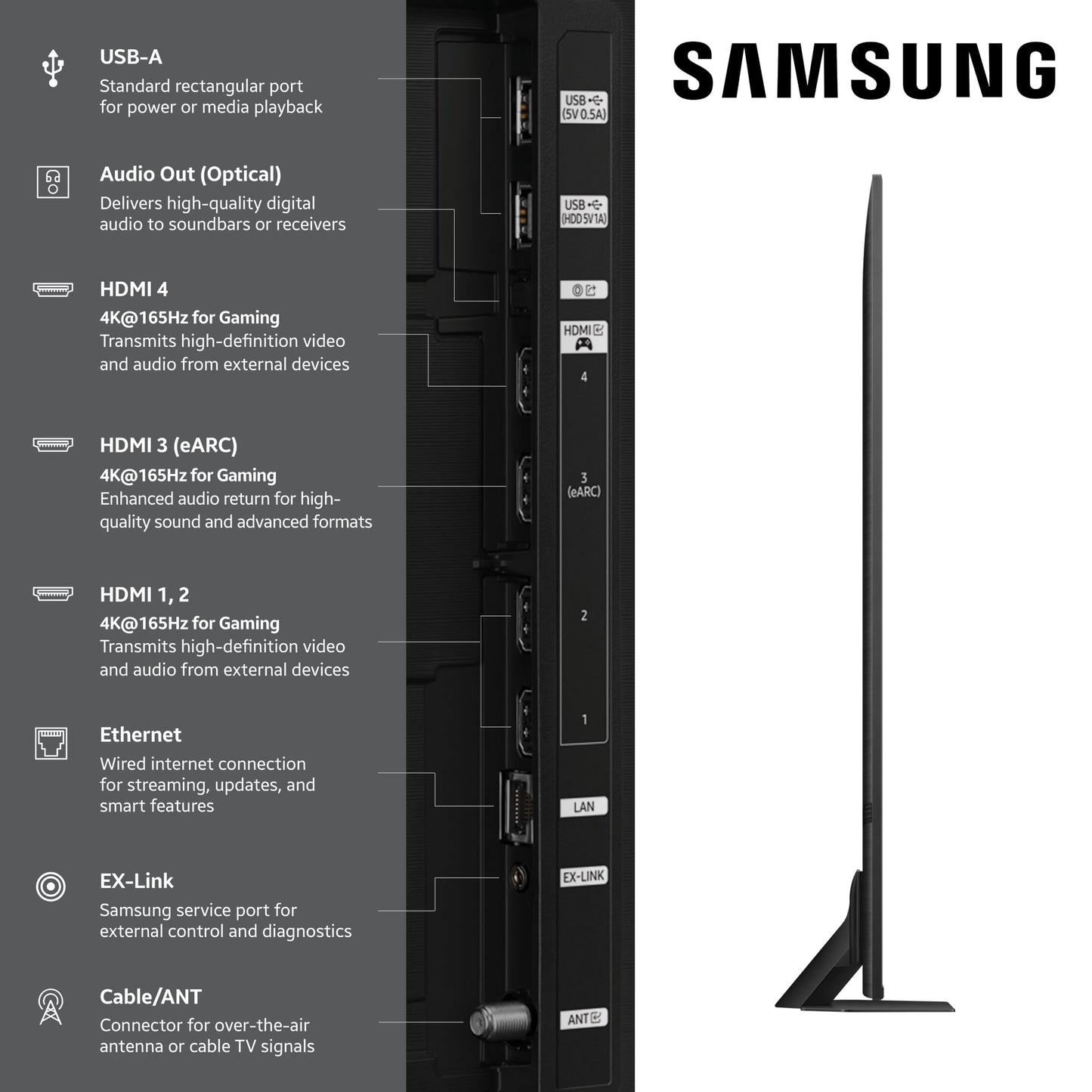 SAMSUNG QN90F Neo QLED 4K Smart TV de 75 Pulgadas, Color Negro Titan