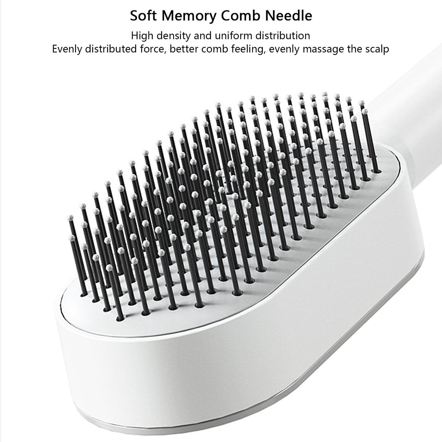 Germplasm Cepillo Desenredante para Cabello Largo de Mujer, con Bolas Desenredantes y Cojín de Aire Flexible, Blanco