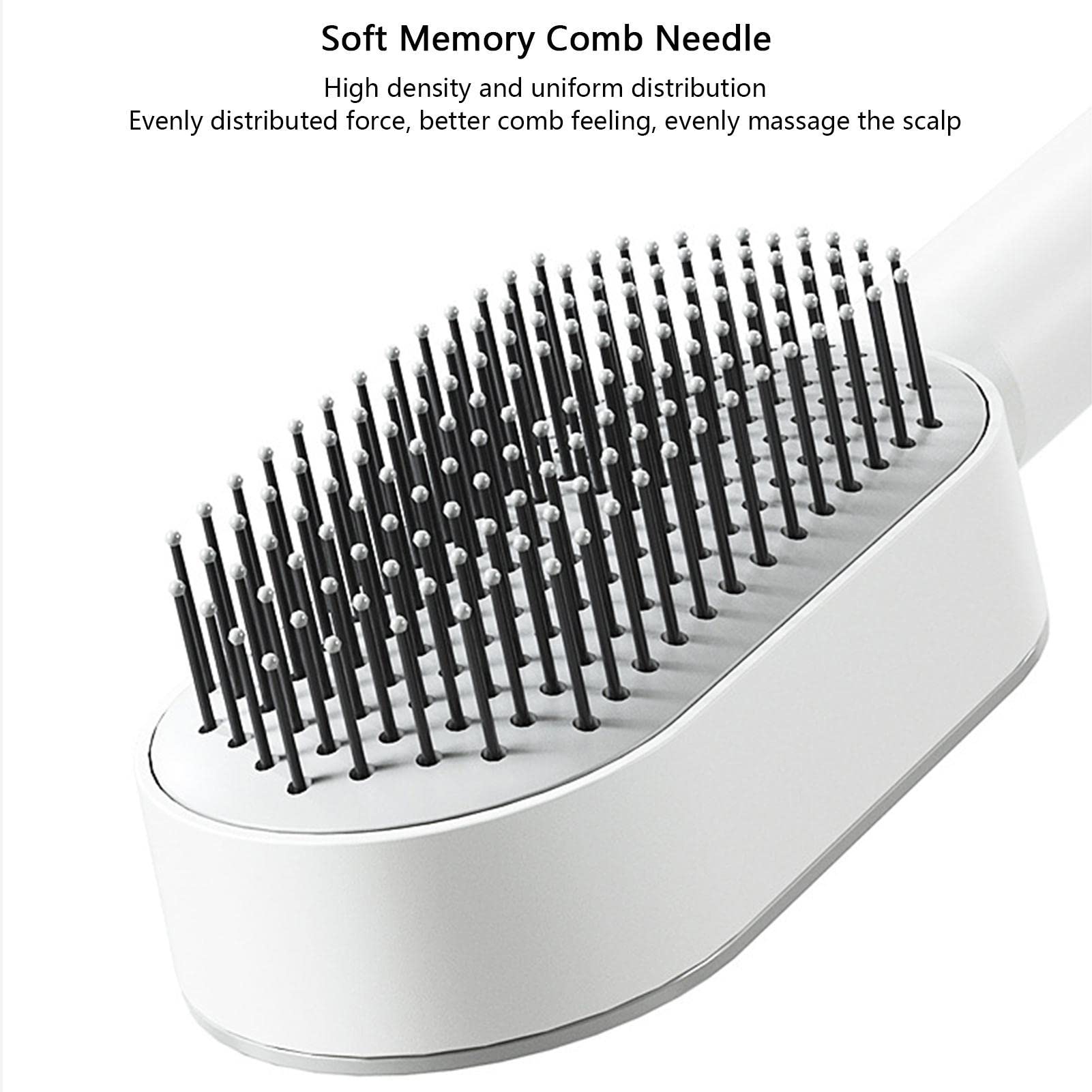 Germplasm Cepillo Desenredante para Cabello Largo de Mujer, con Bolas Desenredantes y Cojín de Aire Flexible, Blanco