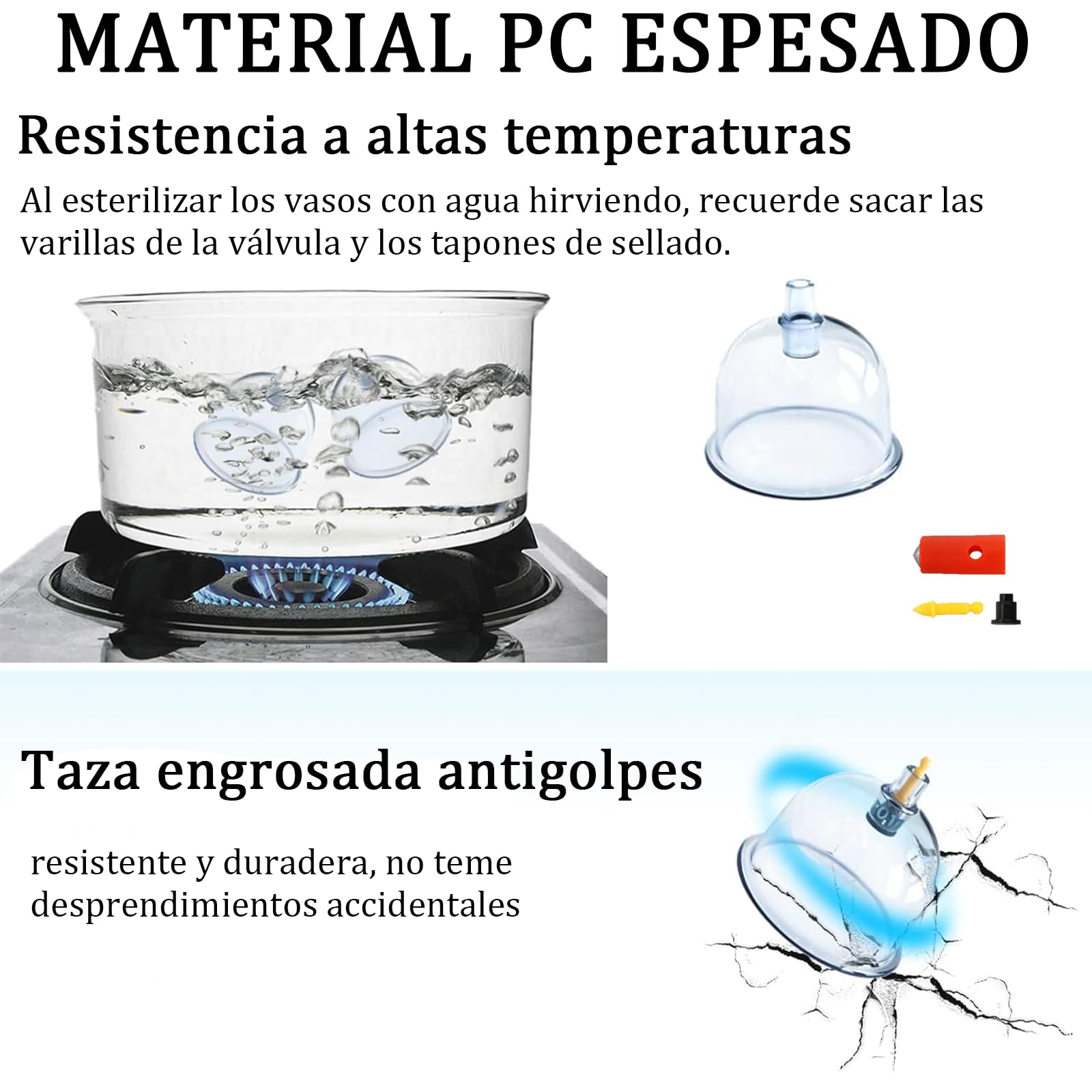 Juego de terapia de ventosas, juego de ventosas de 32 piezas, kit de ventosas profesional con tabla Gua Sha y ventosa de aceite Gua Sha, ventosa con bomba para aliviar la celulitis