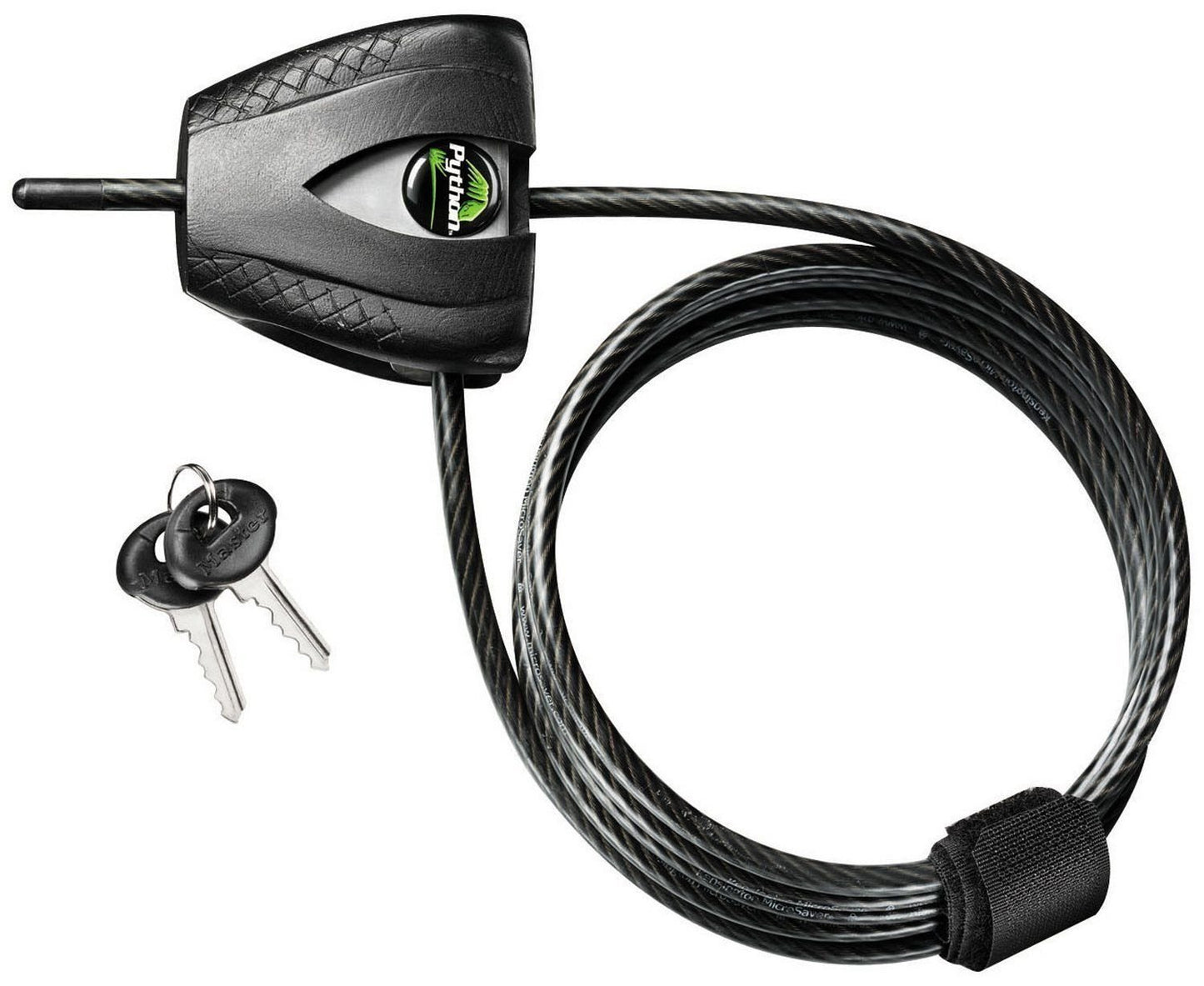 Candado de Cable Master Lock Negro y Plateado 6' x 3/16" diámetro