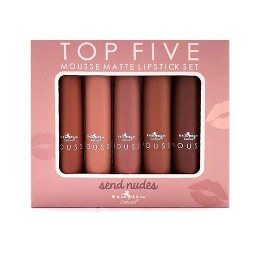 Italia Deluxe - Labial Mousse Matte Original Set 5 Top Five (Send Nudes)