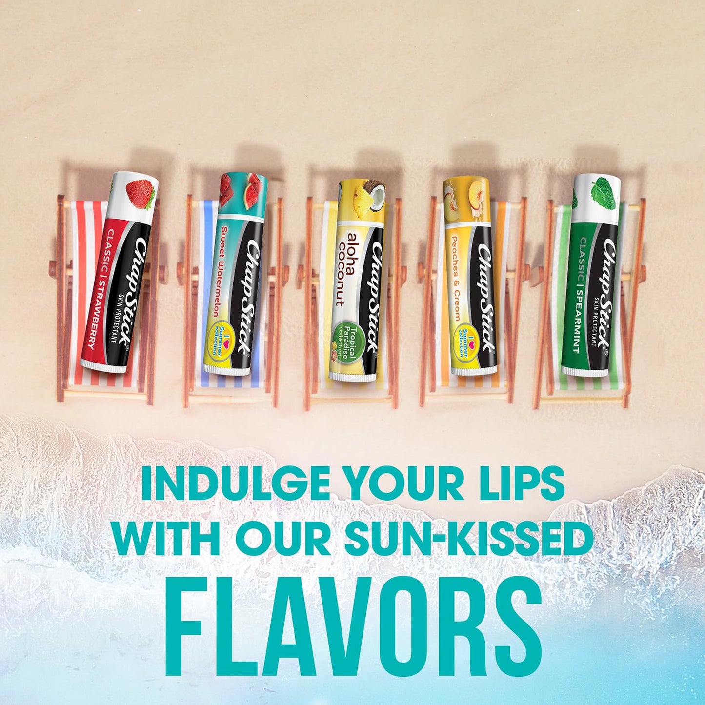 ChapStick Tropical Paradise Collection, Aloha Coconut, 12-Stick Refill Pack