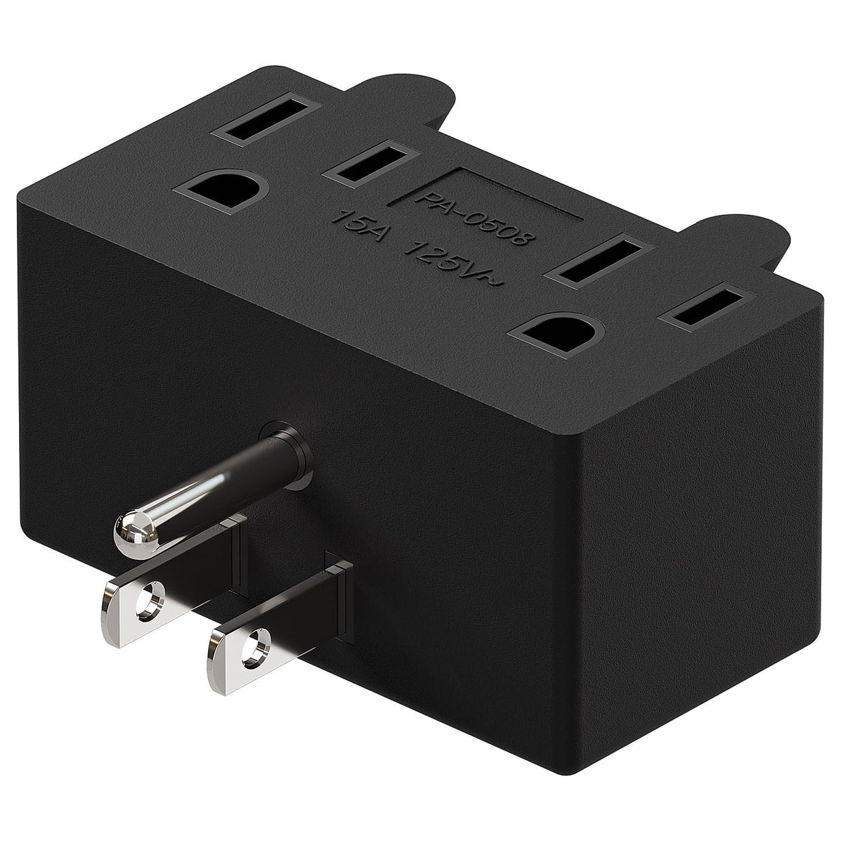 Adaptador de Corriente PA-0508 Negro de 90 Grados para Ahorro de Espacio