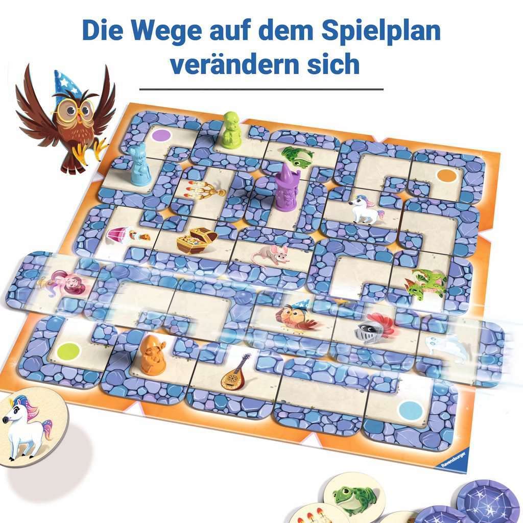 Juego de Mesa Ravensburger Labyrinth Junior The Moving Maze para niños a partir de 4 años