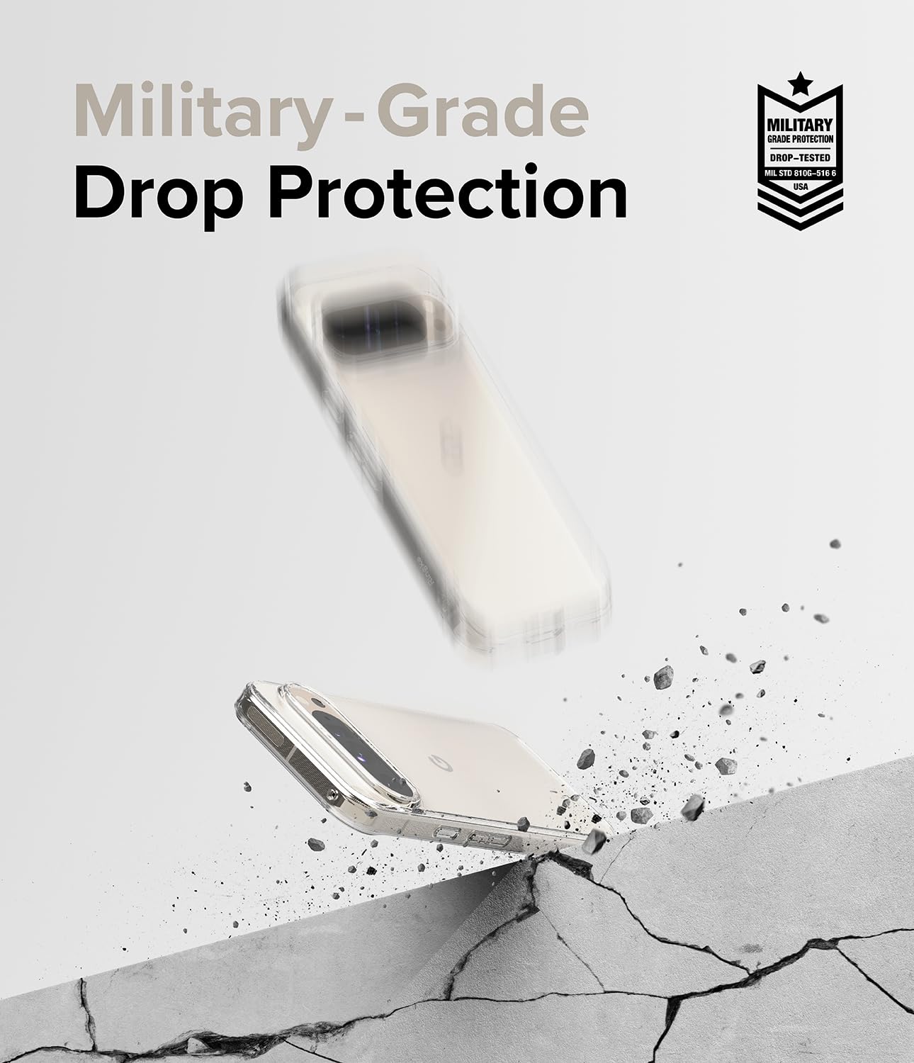 Funda Ringke Fusion Transparente para Google Pixel 9 Pro XL con Agujeros para Cuerda