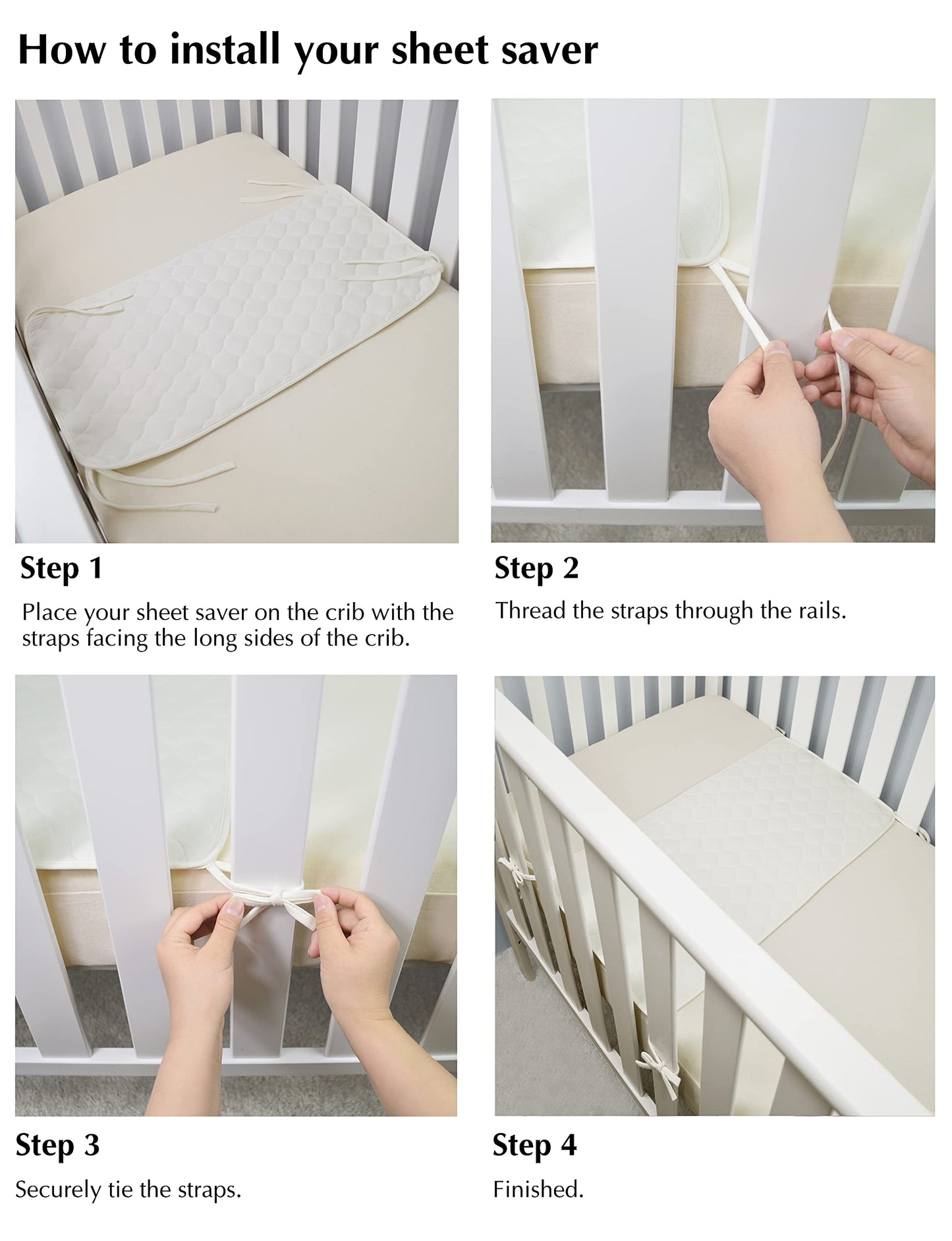 Funda para Colchón American Baby Company Natural Protector de Sábana