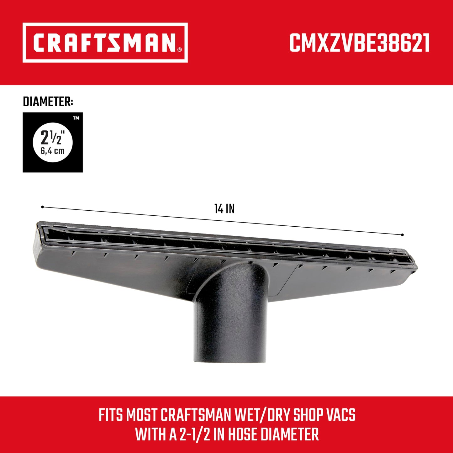 CRAFTSMAN CMXZVBE38621 - Boquilla húmeda para aspiradoras de tienda