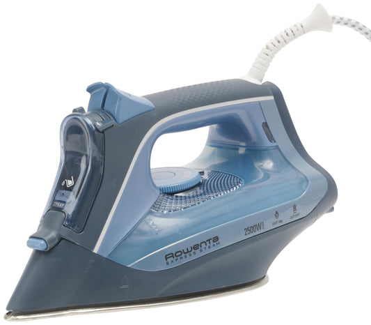 Plancha Vertical de Vapor Rowenta Azul con Suela Microsteam 300 Láser y Sistema Antical 2500 W