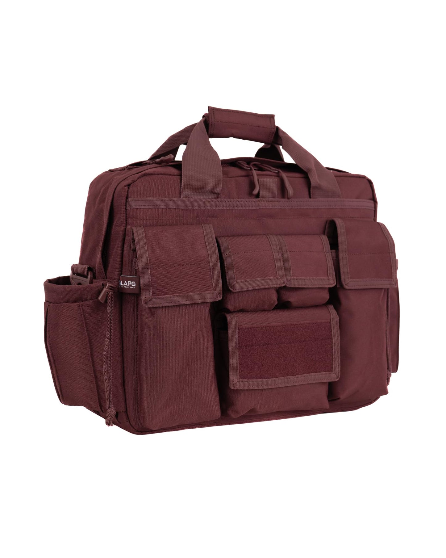 LAPG Bolsa de campaña Jumbo para equipo de supervivencia, múltiples bolsillos, bolsa multifuncional para equipo de senderismo, Granate, 20" x 15" x 11"