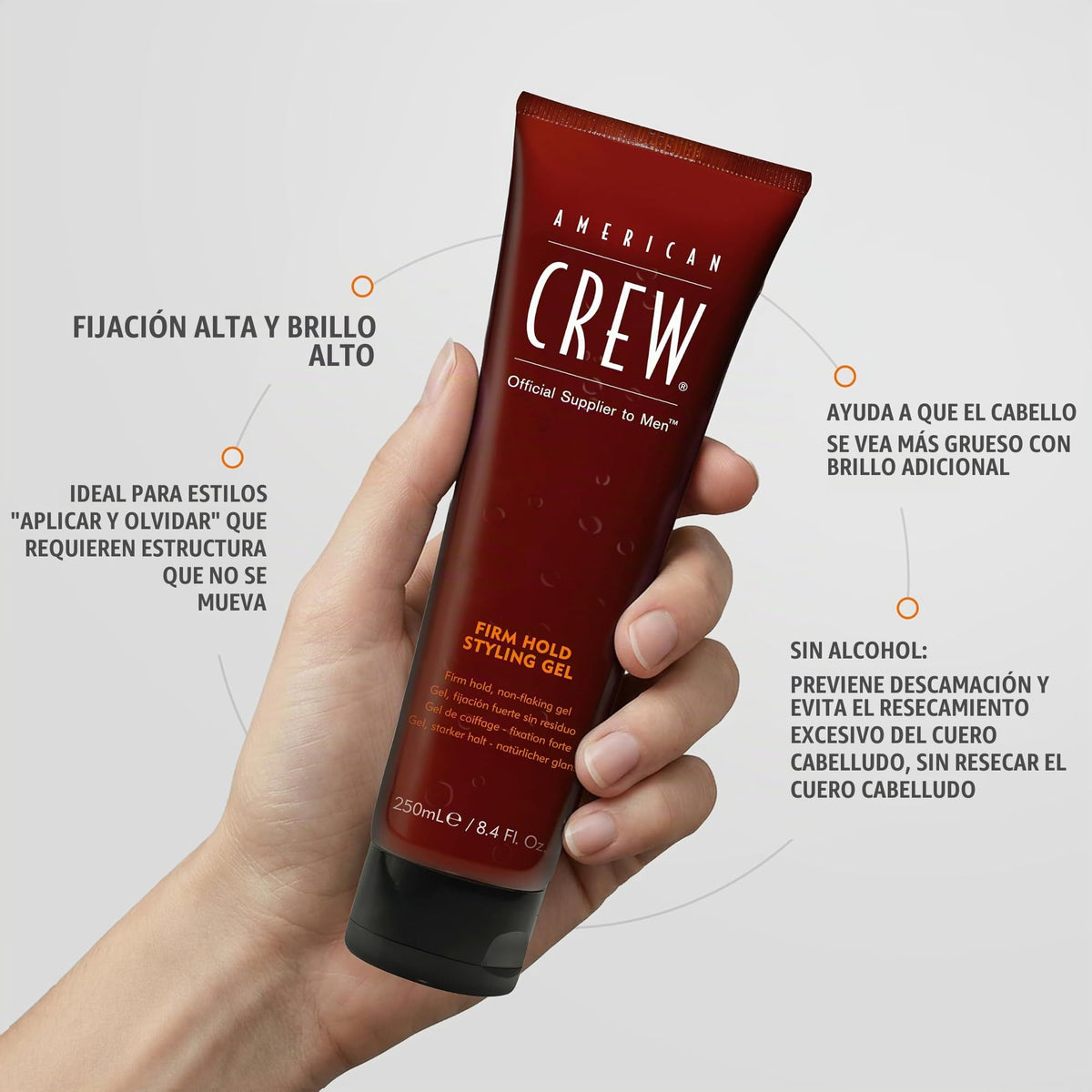 American Crew Firm Hold Styling Gel, 250 Ml