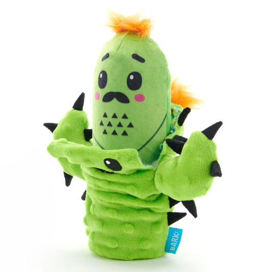 Barkbox BARK Prickly Pete Rip & Reveal Juguete masticable para perros y cachorros, pequeño