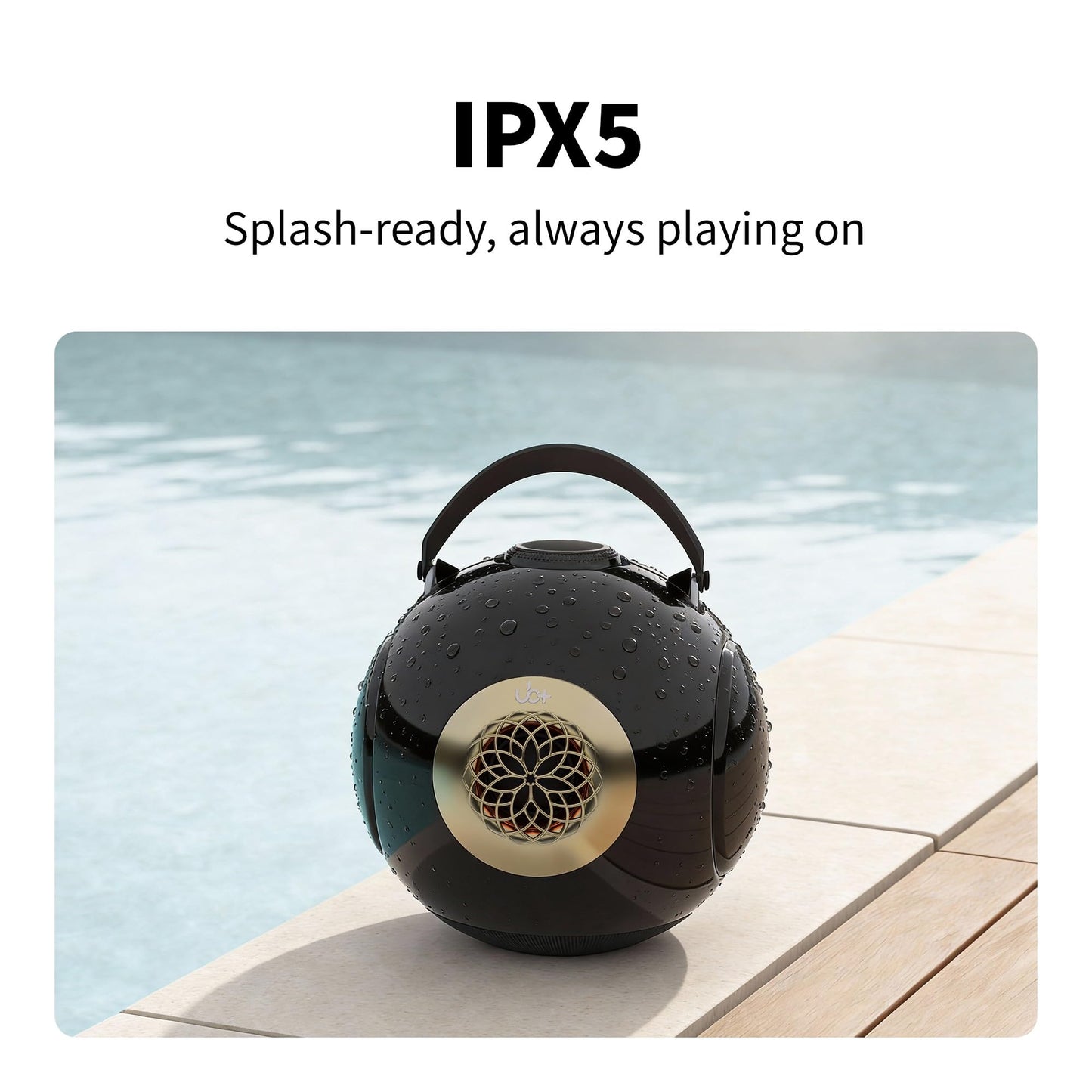 UB+ dB1 Altavoz Bluetooth de Doble Bajo | Sonido Hi-Fi Potente de 40W con Bajos Extremadamente Profundos, 20H de Tiempo de Reproducción, Resistente al Agua IPX5 y TWS (Gris Metálico Satinado