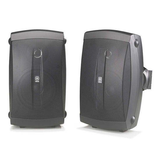 Yamaha NS-AW150BL - Altavoces de 2 vías para interiores y exteriores (par, negro) - con cable