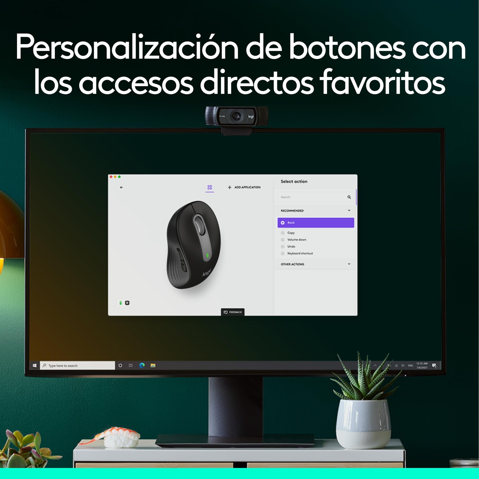 Logitech Signature M650 Mouse inalámbrico - para Manos pequeñas y Medianas, 2 años de batería, Clicks silenciosos, Botones Personalizables, Bluetooth, PC/Mac/multidispositivo/Chromebook - Grafito