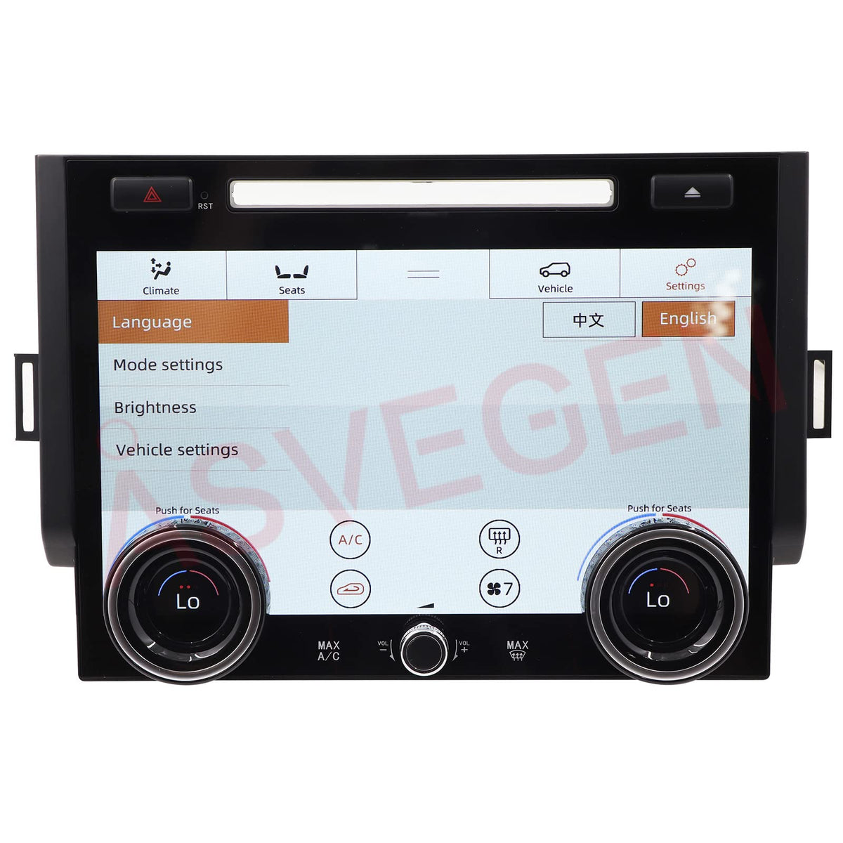 Panel de Control de Clima ASVEGEN Pantalla Táctil LCD 10 Pulgadas para Land Rover Range Rover Sport L494 2013-2017