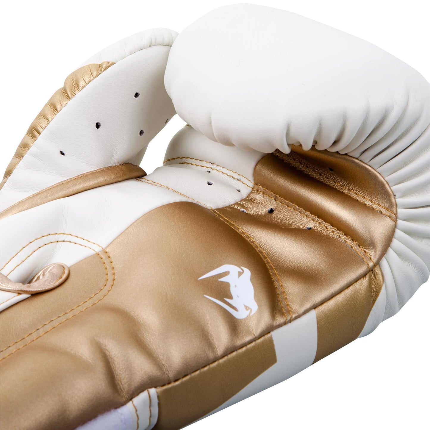 Guantes de Boxeo Venum Elite blanco oro 340.2 gram 12 oz