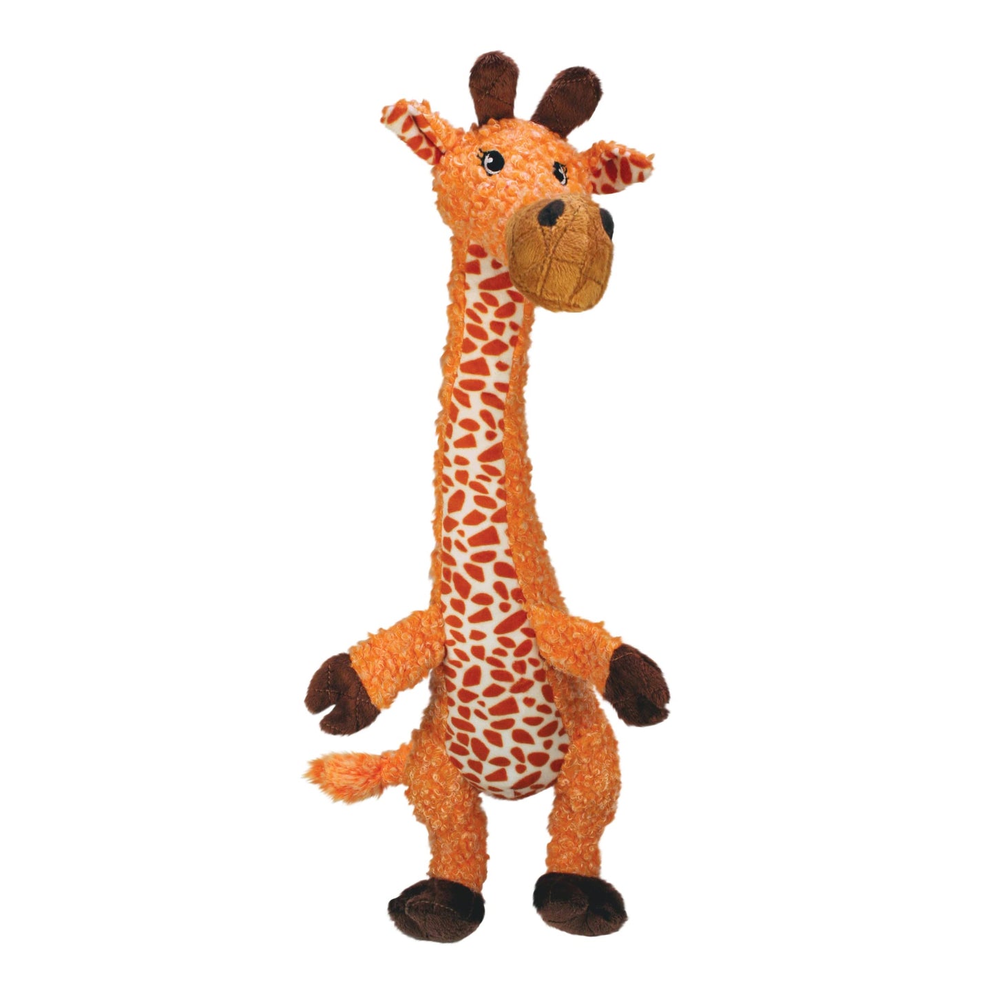 KONG Jirafa Alargada Chica: Juguete para Perro, Juguete de Animal, Naranja, Chico, Indoor, Animales, SLV33, Portable, Lightweight, Poliéster, Tug Toy, 1 unidad