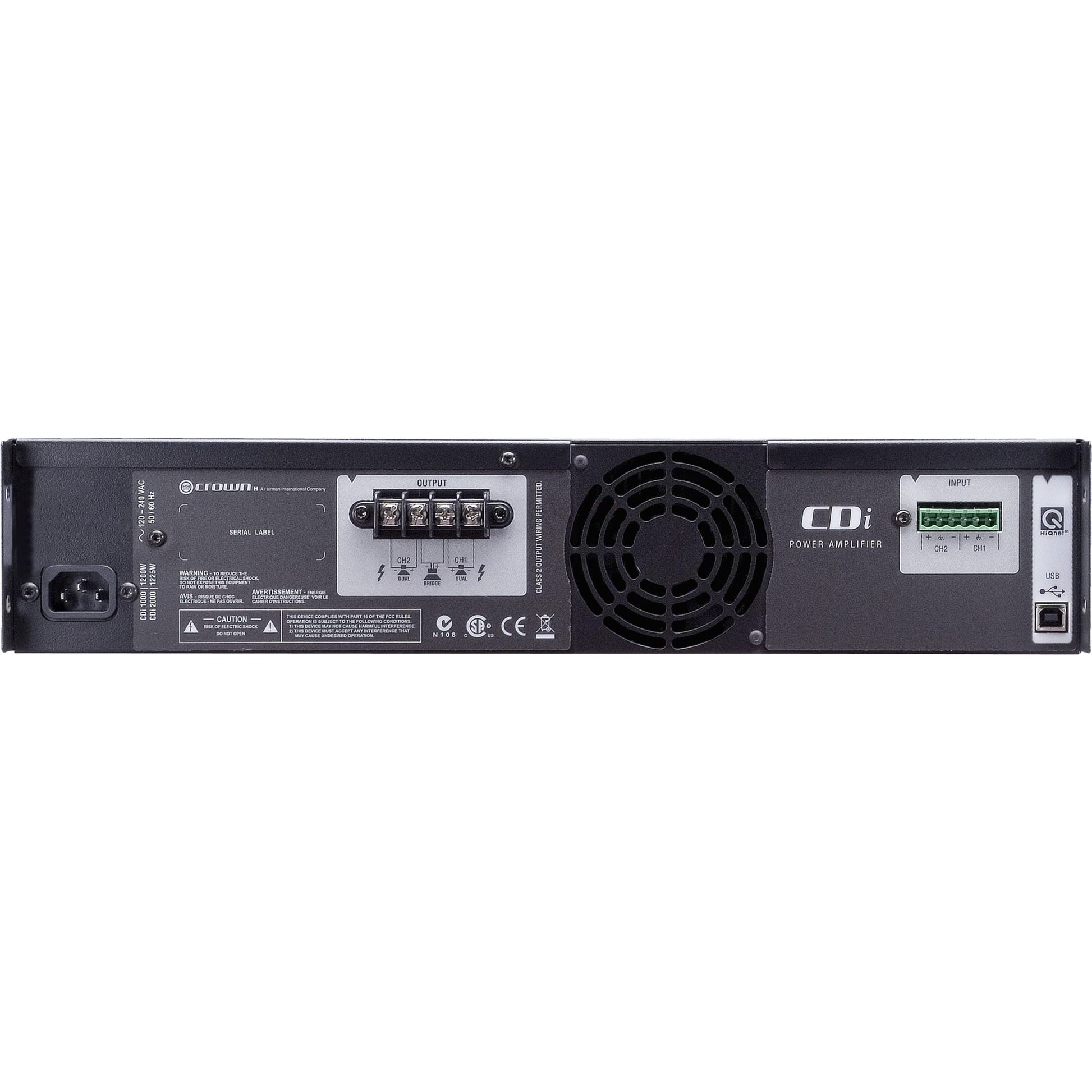 Crown - Amplificador de potencia, Negro, 500 watts power