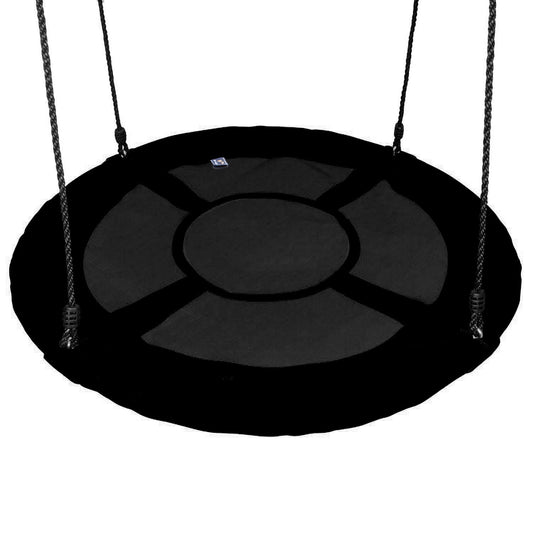 Hi Suyi 100cm/60cm Disc Giant Nest Web Rope Hanging Tree Swing Seat Set Heavy Duty Easy to Set Up For Kids Children Adult Outdoor Backyard Garden Large Small Size