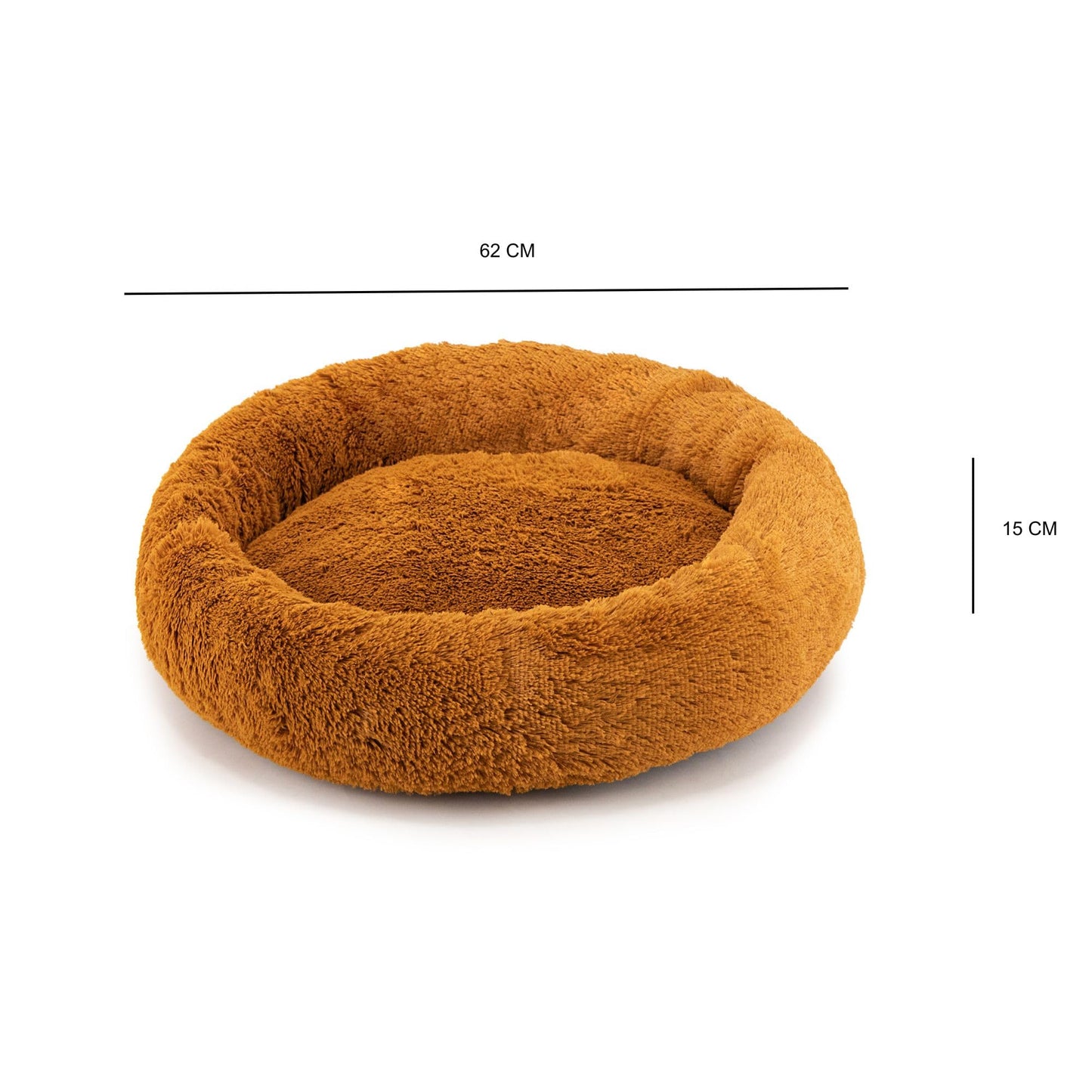 Cama para Perro Tipo Dona Anti Estrés Pets Apparel Hills Beige Medium