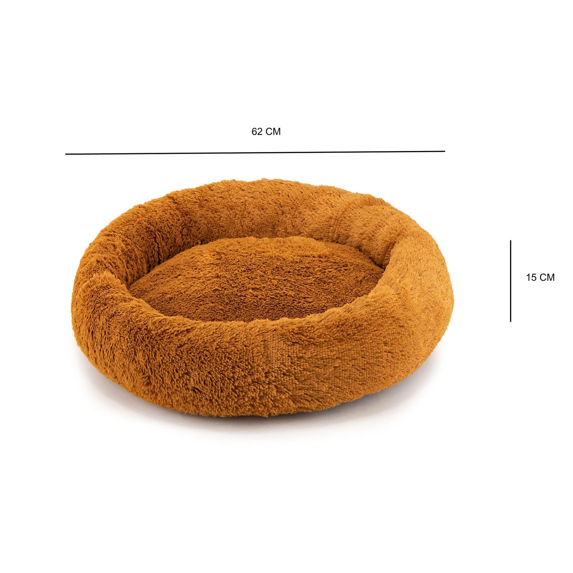 Cama para Perro Tipo Dona Anti Estrés Pets Apparel Hills Beige Medium
