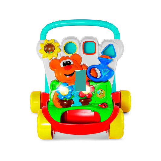 CHICCO, Andadera para Bebé 2 en 1, Tablero con Juegos, Luces y Sonidos