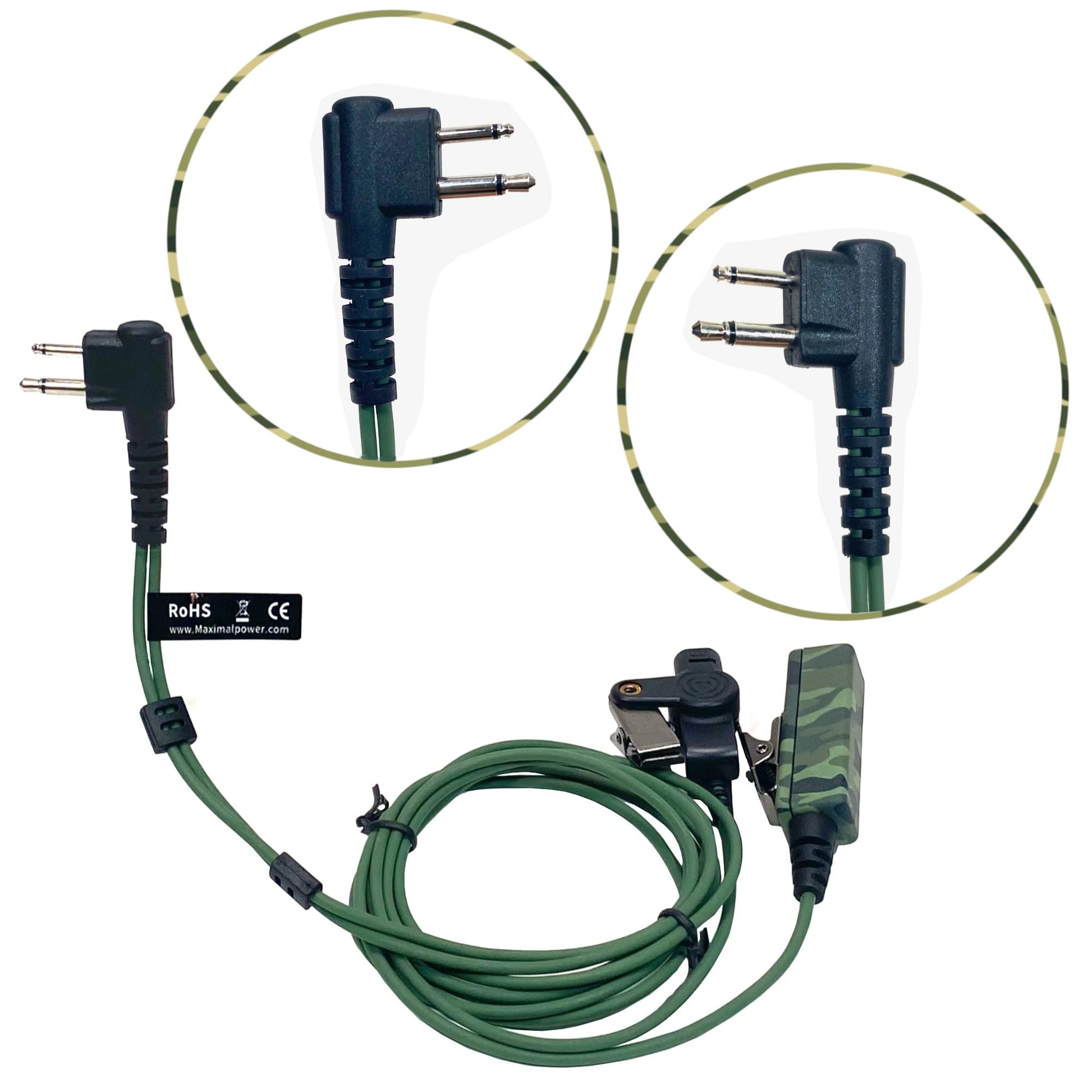 Auriculares de Radio MaximalPower RHF 2PIN HQ para Motorola