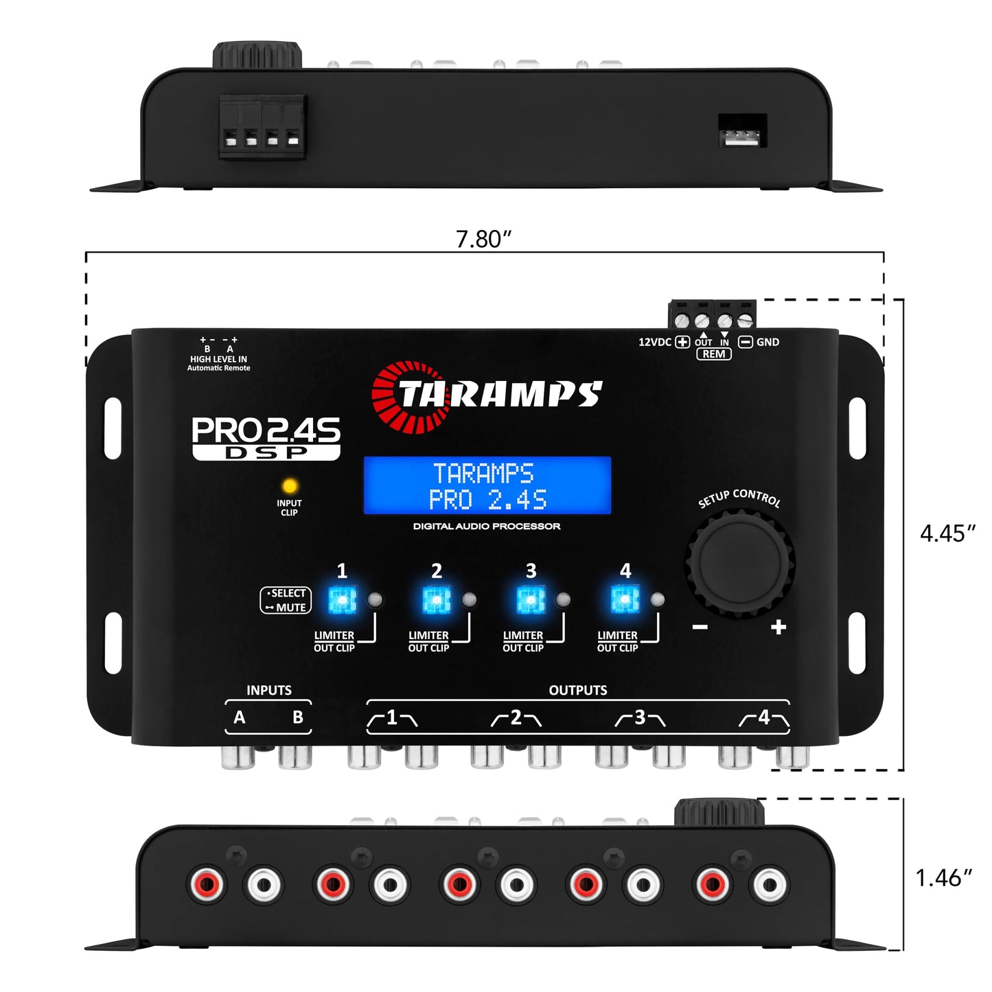 Taramps Pro 2.4S Ecualizador de procesador de audio digital