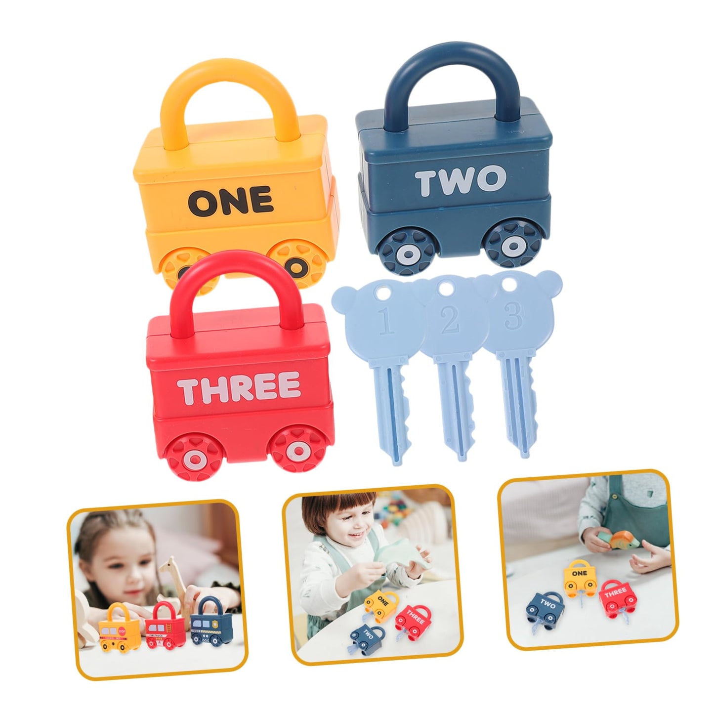 BCOATH 3 Piezas Juguetes de avión para niños pequeños 1-3 Actividades de Aprendizaje Preescolar Juguetes para niños pequeños Juguetes Infantiles Juguetes de motricidad Fina Tren