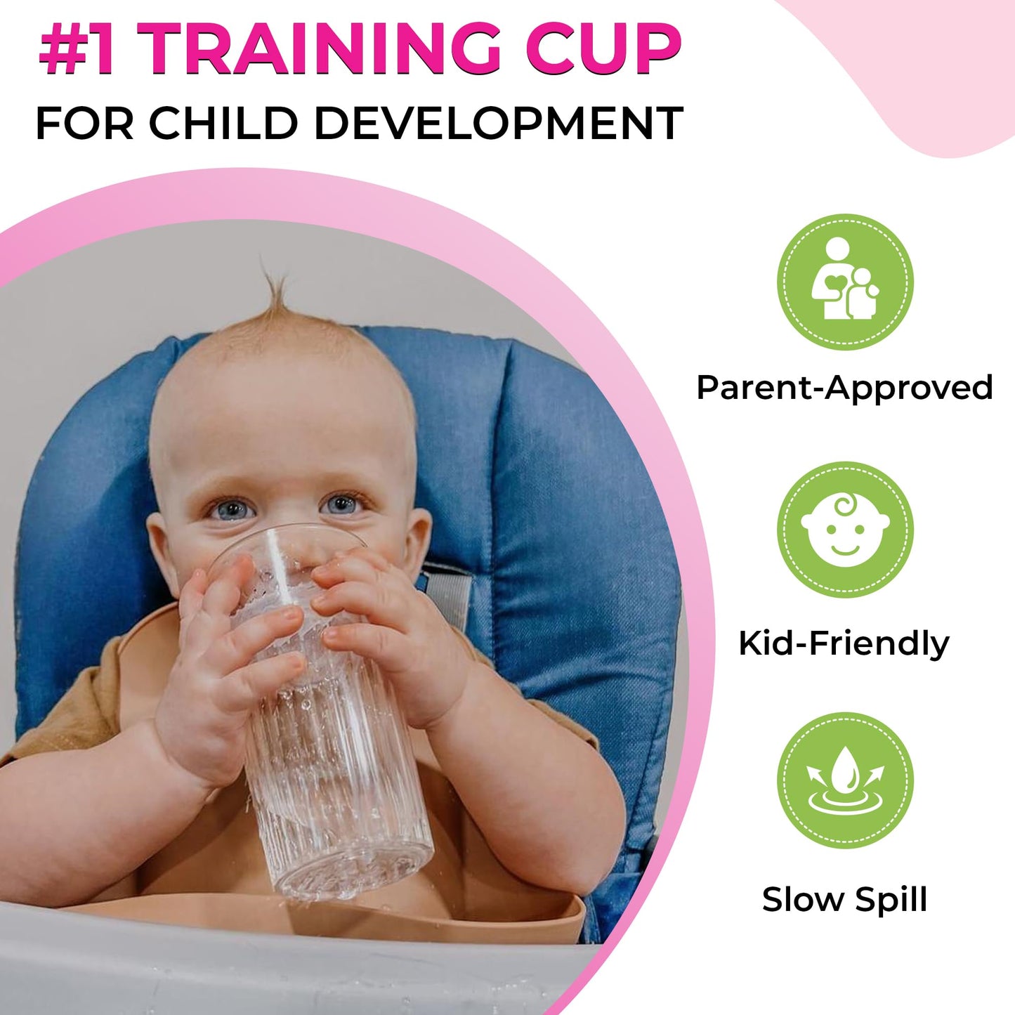 Reflo Smart Cup, una alternativa inteligente a"Sippy Cups", Azul, 2 Bottles