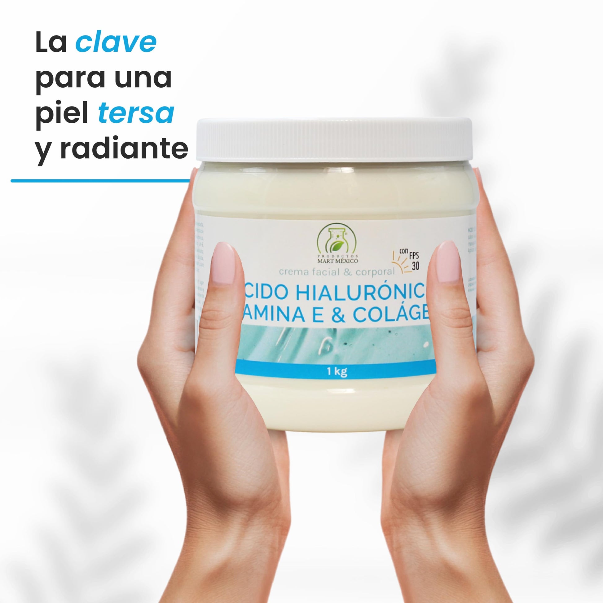 Crema De Colágeno, Vitamina E & Ácido Hialuronico Con Filtro (1 Kilo)
