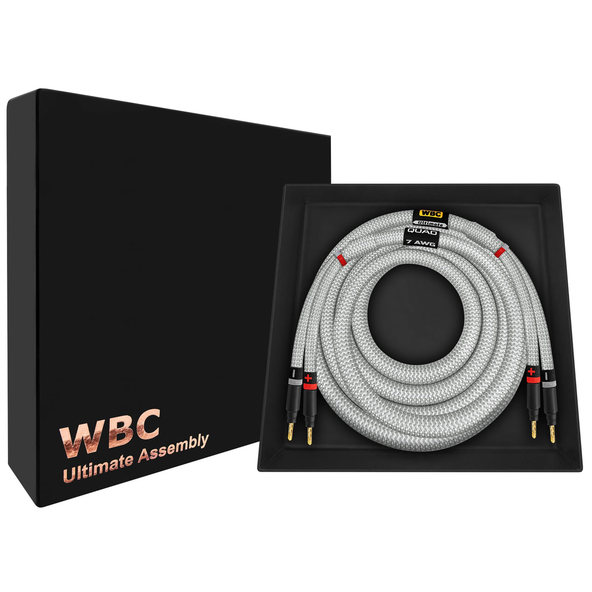 Cable de Altavoz WORLDS BEST CABLES Tweed Puro OFC para Canal Central 8 Pies
