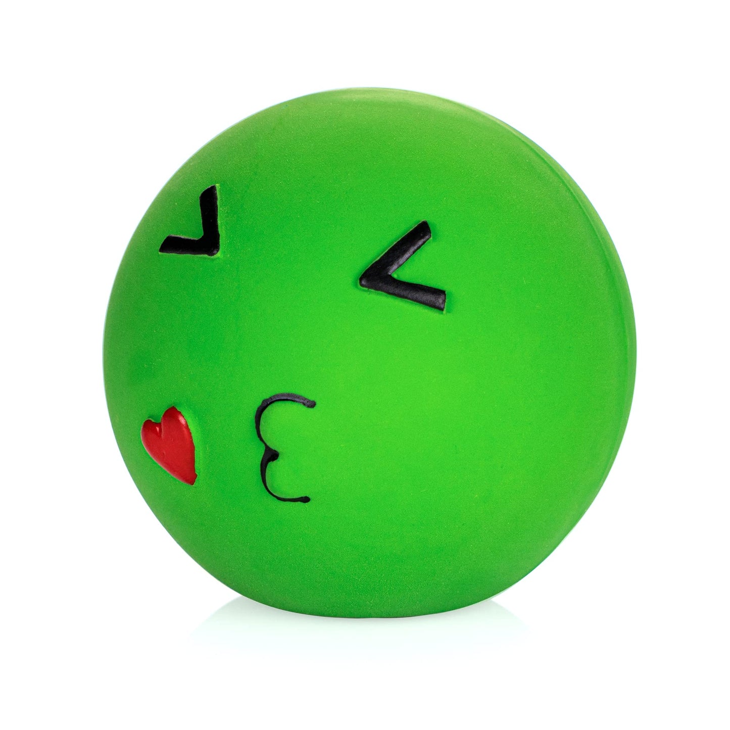 Chiwava 3 Paquetes 2,8 Pulgadas Juguete de látex para Perro chillón Bolas de Cara Sonriente Juego Interactivo de búsqueda para Perros pequeños y medianos