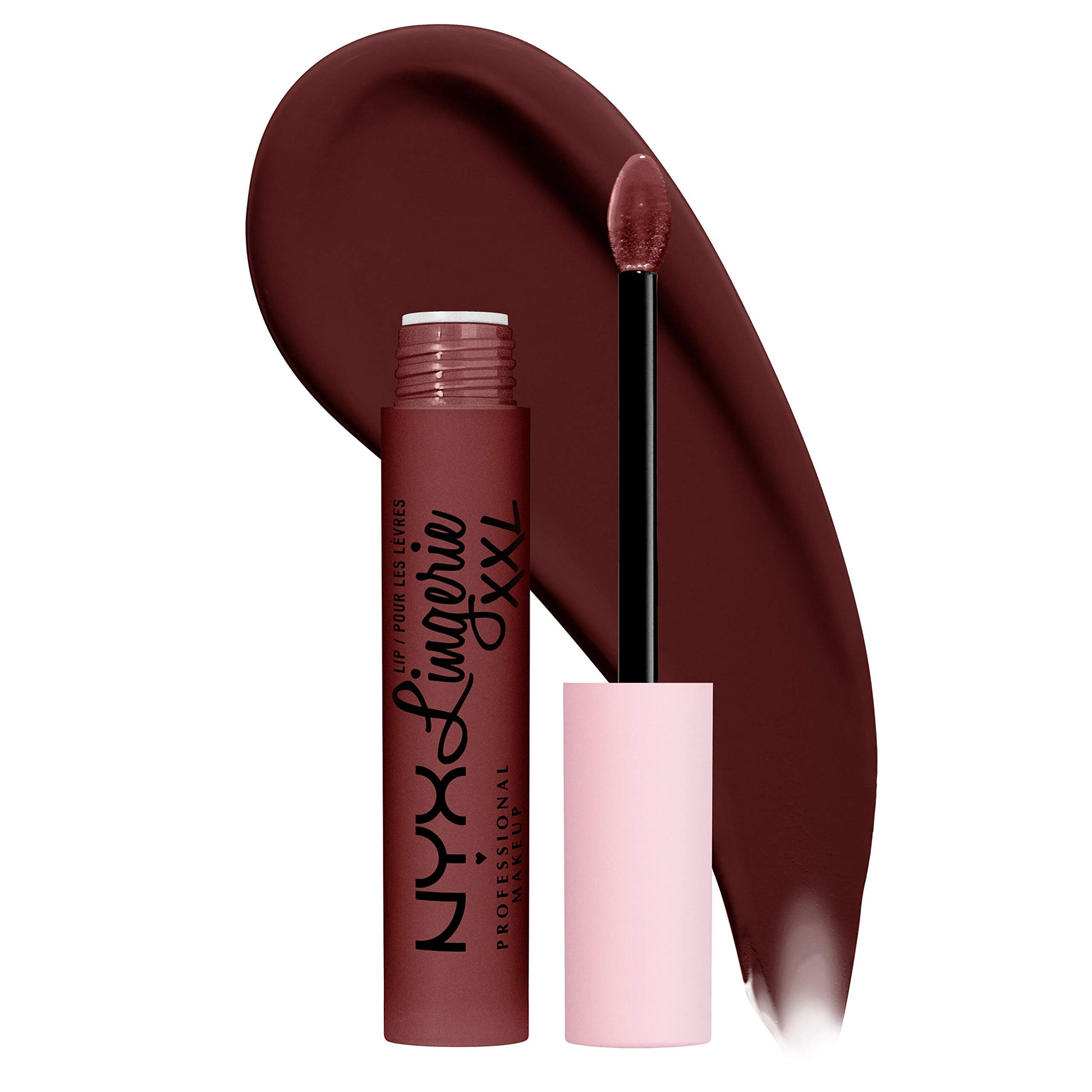 NYX Professional Makeup, Lip Lingerie XXL, Labial Liquido Mate, Tono Deep Mesh