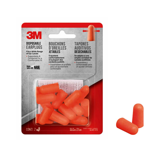Tapones Desechables 3M para los Oídos 7 Pares
