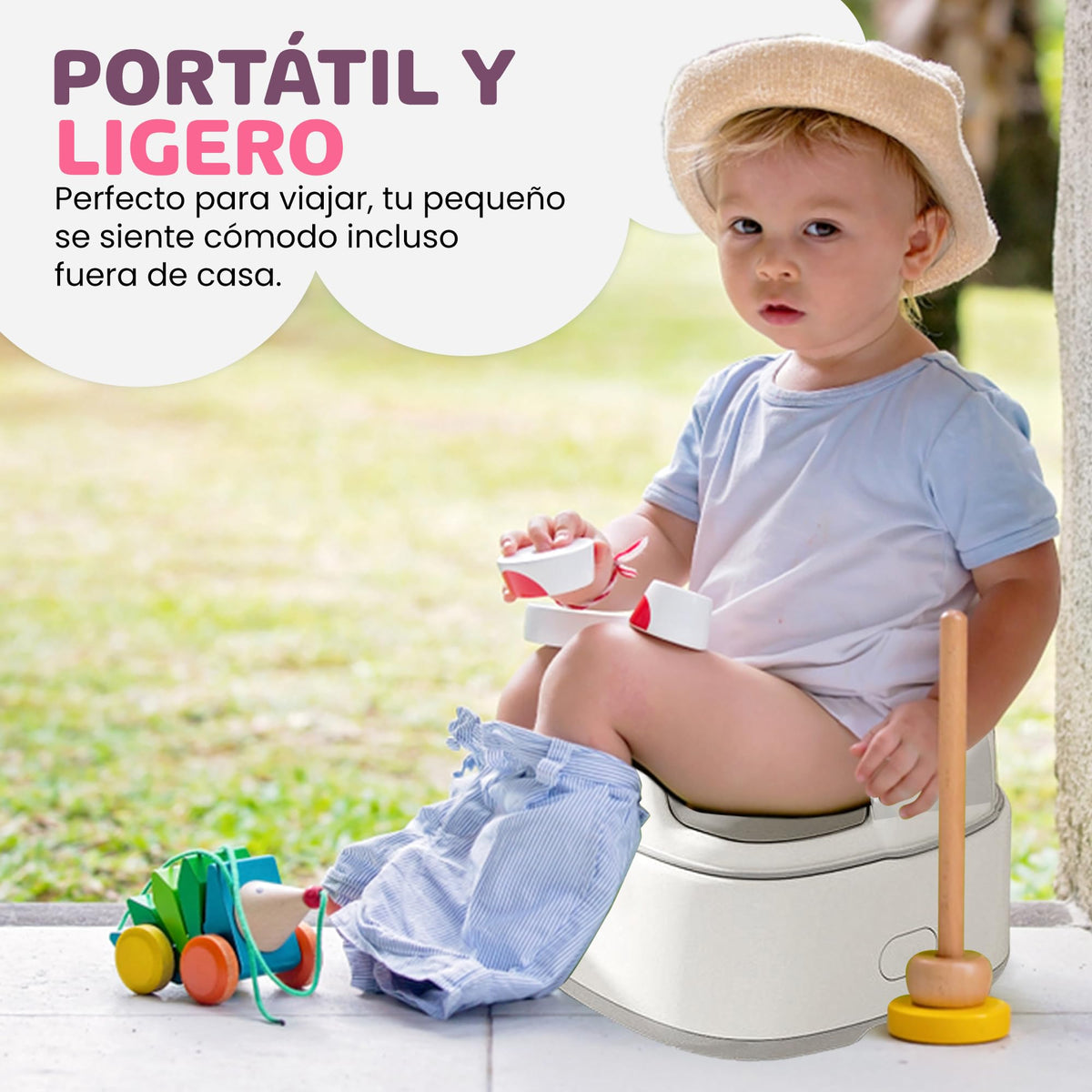 LURKO Baño Entrenador 3 en 1 para Niños, Bacinica con Banco Multiusos