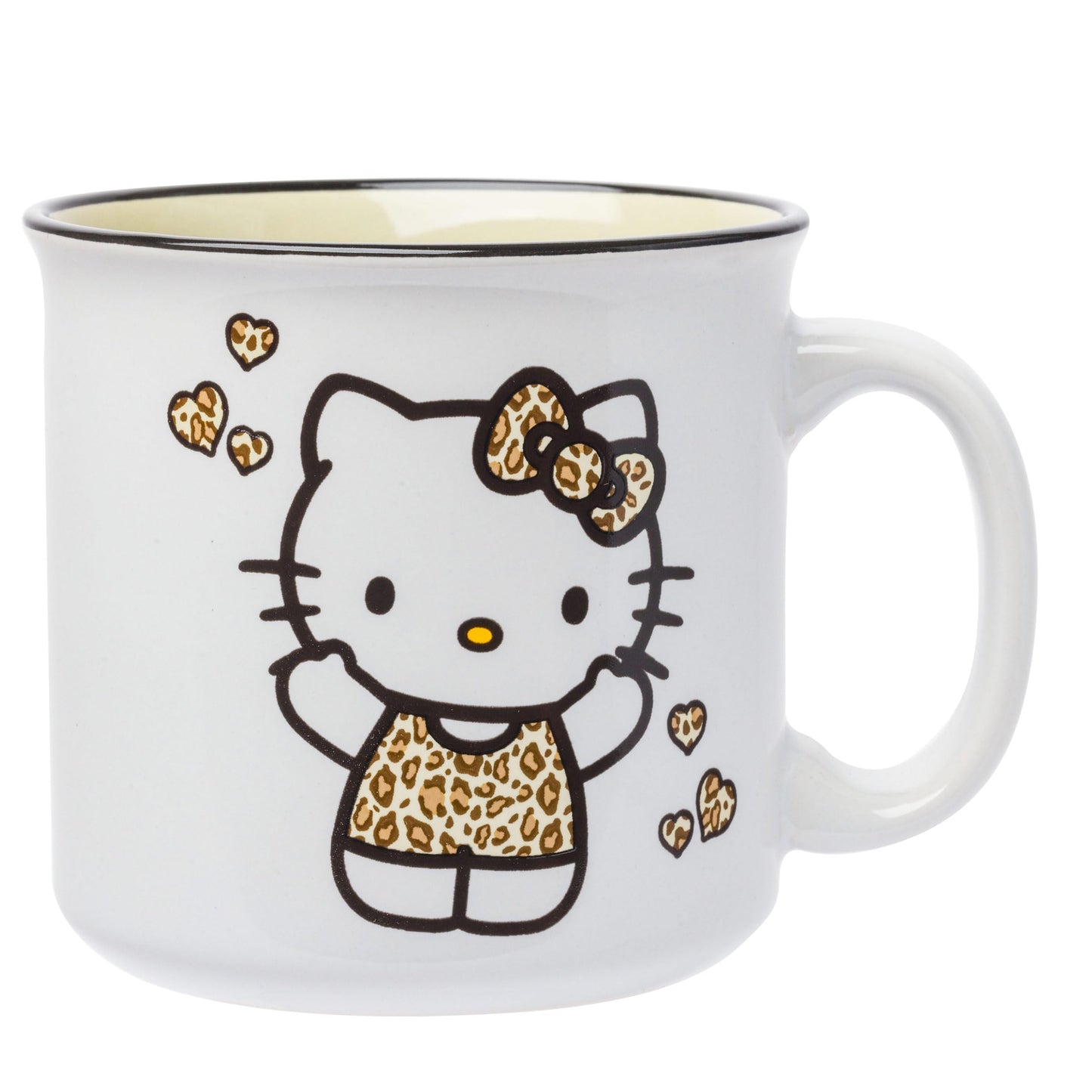 Taza de Cerámica Silver Buffalo Sanrio Hello Kitty Blanco para Campista
