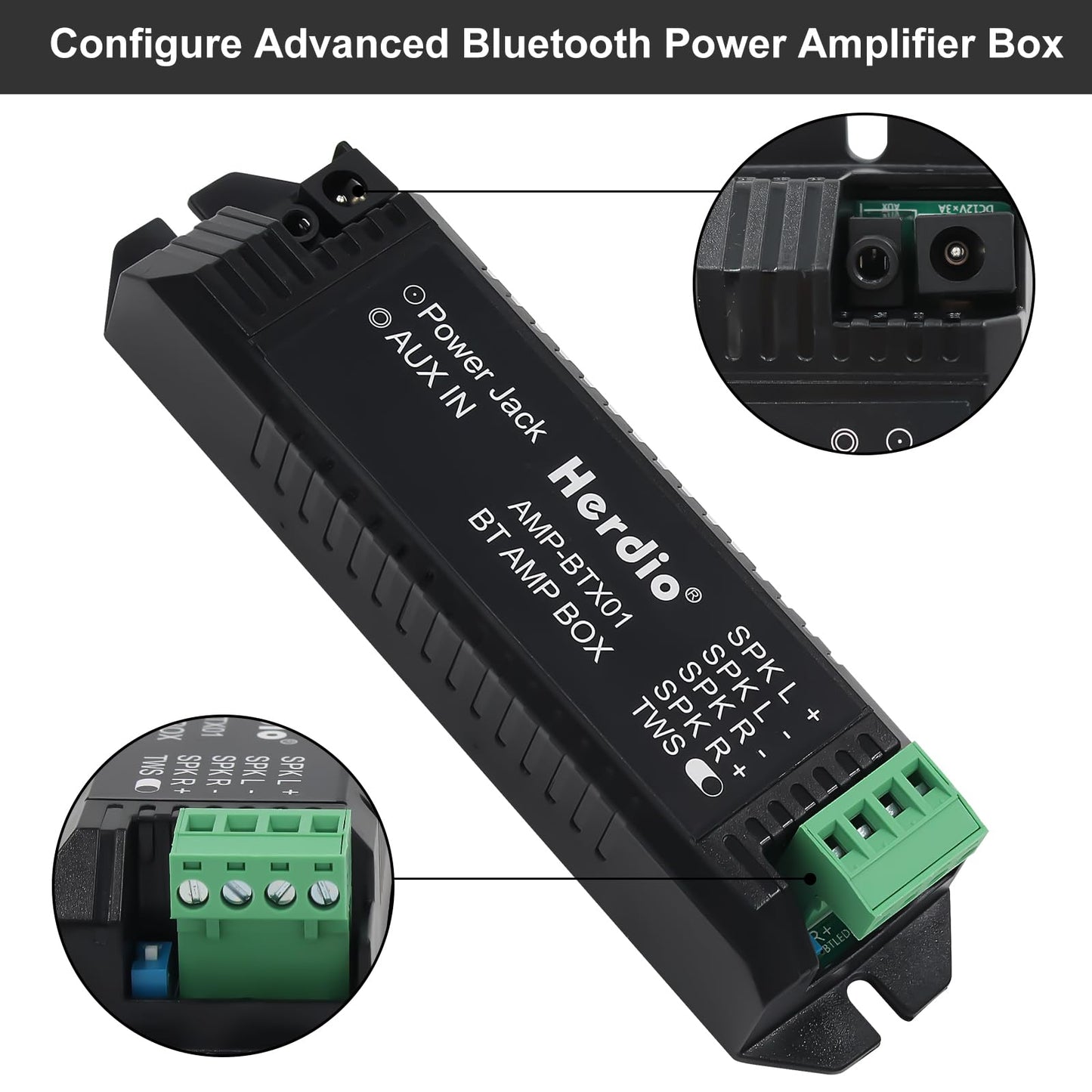 Herdio Altavoces Compatible con Bluetooth de Techo de 5.25 Pulgadas, Sistema de Altavoces empotrados para el hogar, 300 vatios, Perfecto para Humedad, Cocina, Patio Cubierto