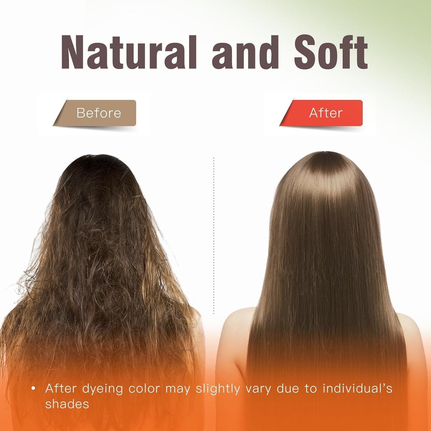 KILOMETS Champú para teñir el cabello/ Tintes Para El Cabello-Champú para teñir el cabello de castaño oscuro para mujeres-Cobertura de canas-Coloración instantánea con ingredientes herbales suaves-Larga duración-Sin amoníaco 500ML