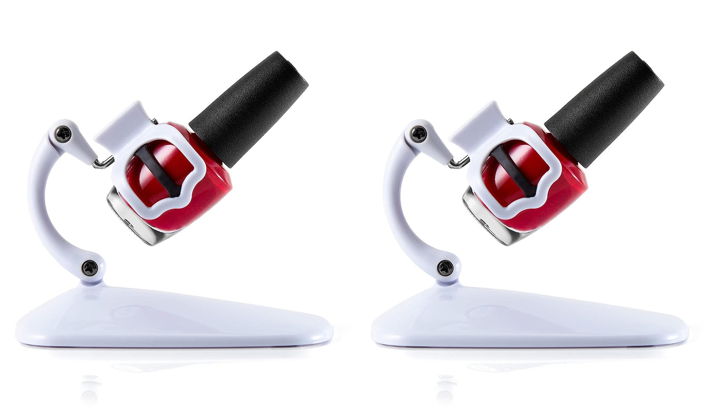 Grip & Tip Soporte para esmalte de uñas, antideslizante, no se ensucia, perfecto para bricolaje y uñas, Paquete de 2