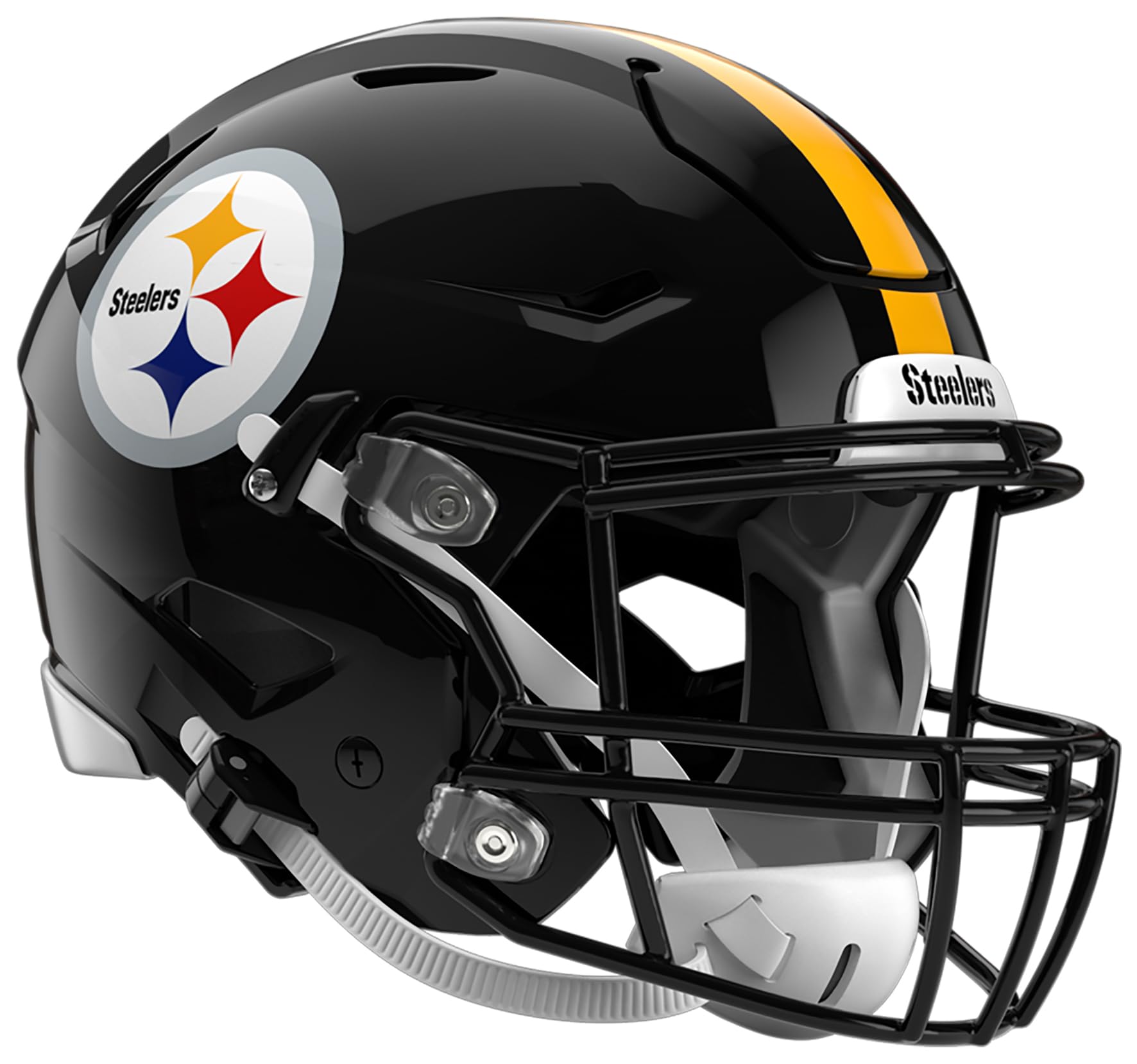 NFL Antena Digital HD para TV, Pittsburgh Steelers, Diseño de Casco, Ultradelgada de Alta Definición + Cable Coaxial de 5 Metros - Licencia Oficial