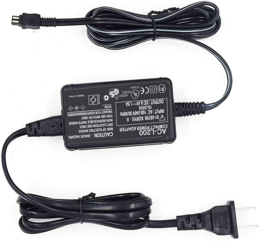 AC-L200 Cargador adaptador de corriente alterna para videocámara Sony Handycam DCR-SX, DCR-SR, DCR-HC, DCR-PC, DCR-DVD, DCR-IP, HDR-CX, HDR-XR, HDR-PJ, HDR-SR, HDR-UX, HDR-TD, CCD TRV DEV Series