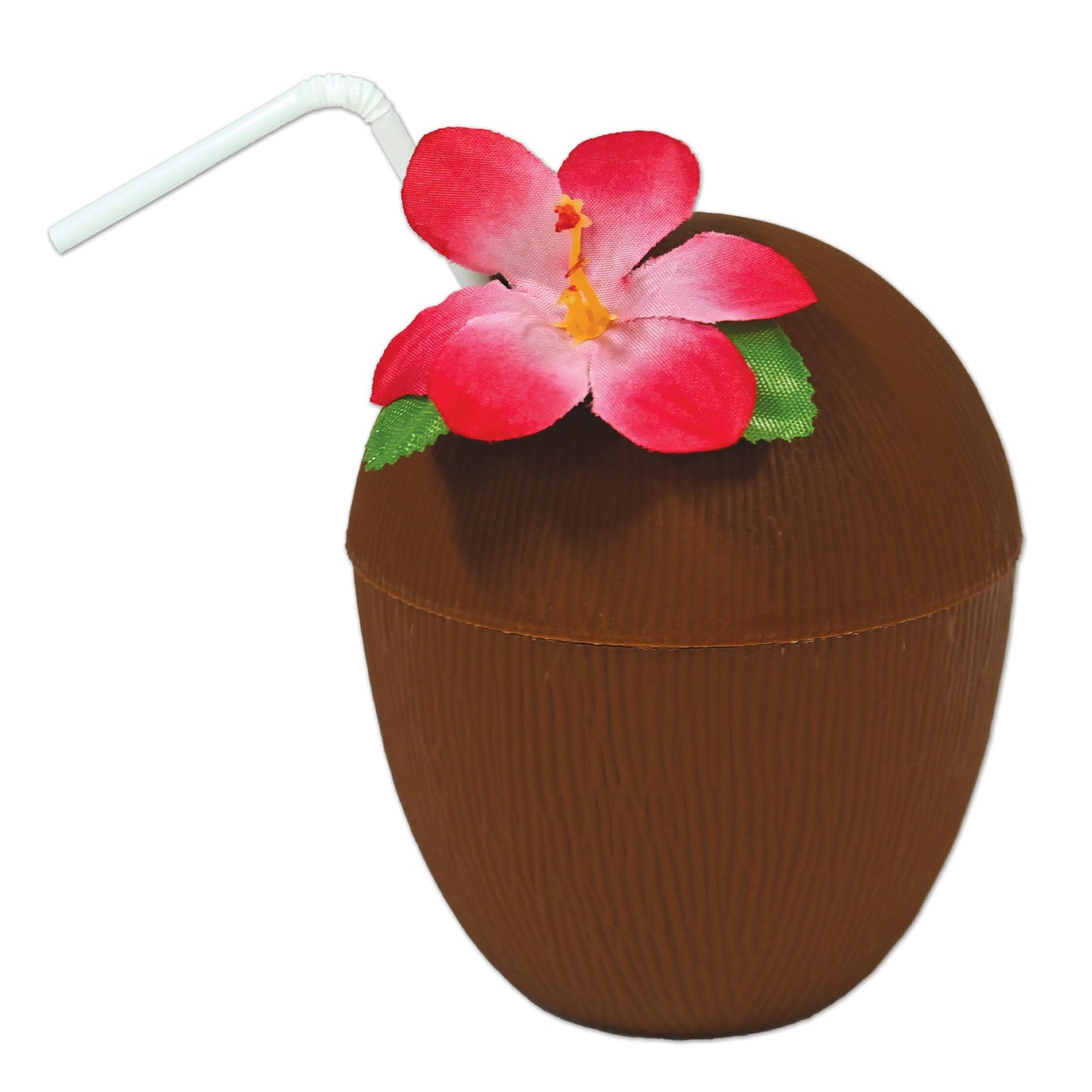 Beistle 50836 Plastic Coconut Cup, Brown
