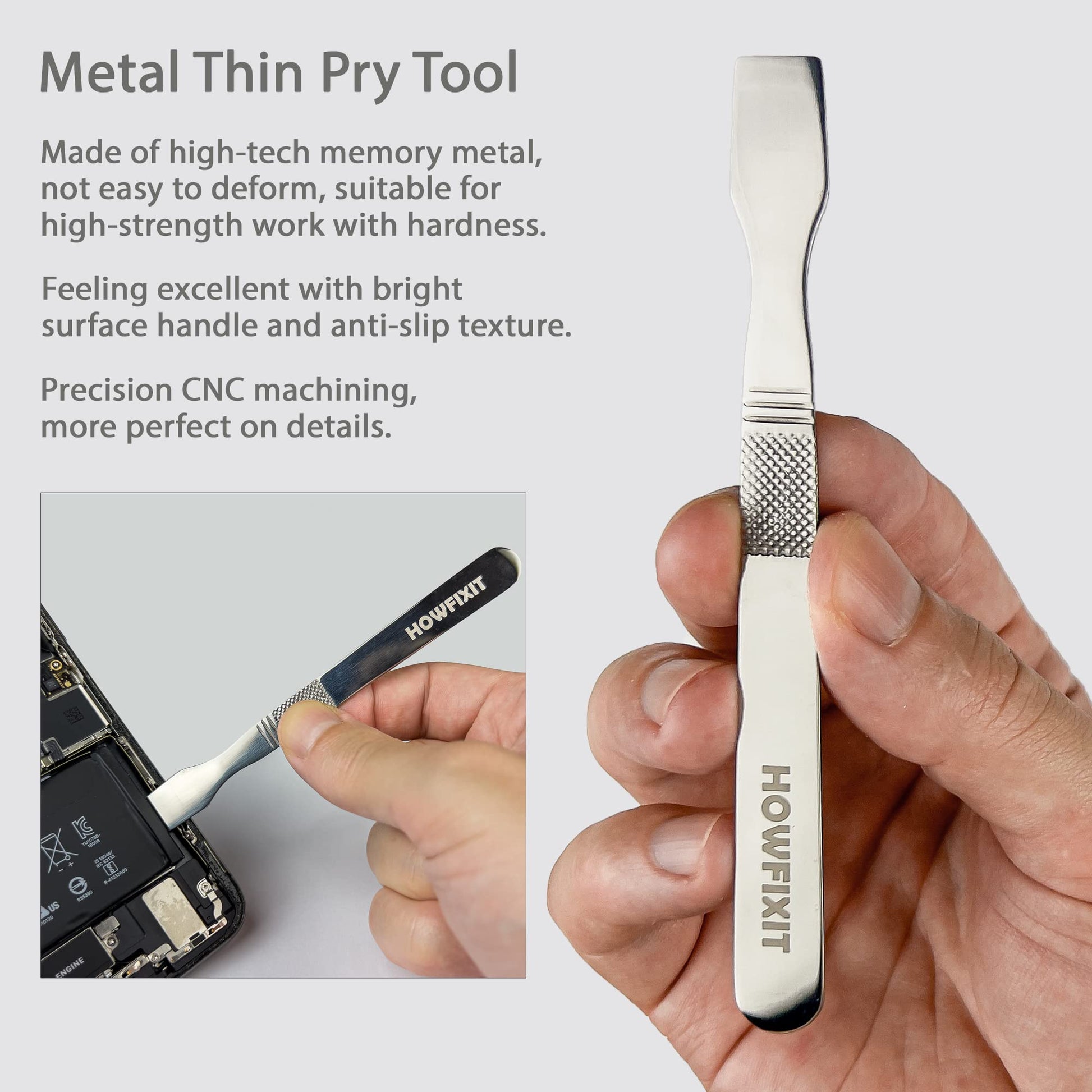 HowFixit Kit de herramientas de palanca de apertura con Spudgers ESD, cepillo para polvo antiestático, Spudger de metal para desmontar y reparar portátiles, consola de juegos, computadora