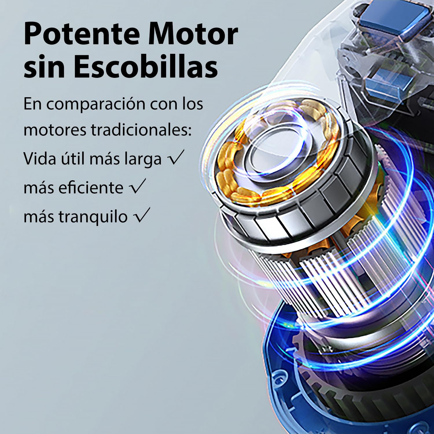 kalado Aspiradora Inalambrica, 23000pa Potente Aspiradora Vertical de Varilla Silencioso, 6 en 1 Aspiradora de Mano Ligero con 35 Mins de Autonomía para Uso Doméstico, Suelos Duros y Pelo de Mascotas
