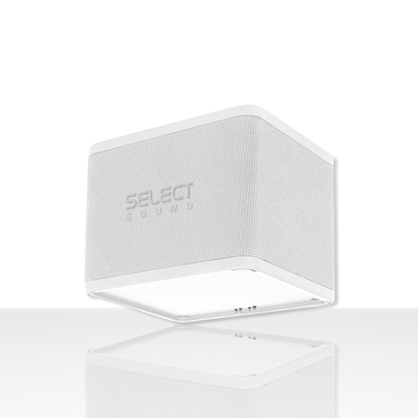Select Sound Bocina Bluetooth Portátil SS-Cube Magnética, Apilable, TWS Pack de 2 Unidades (Blanco)