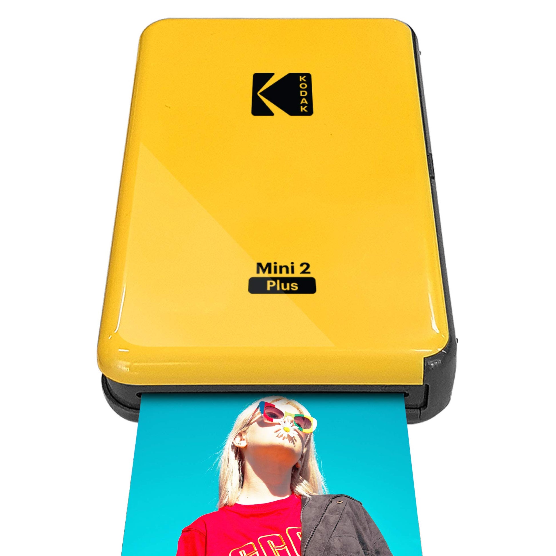 Kodak Mini 2 Plus Impresora Fotográfica Inalámbrica Portátil,Tecnología 4Pass y Proceso de Laminación, Calidad Premium – Amarillo